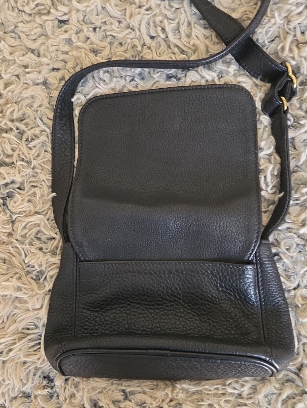 Coach Full-grain Leather Black Mini Crossbody Bag. Made In The USA. - Picture 6 of 11